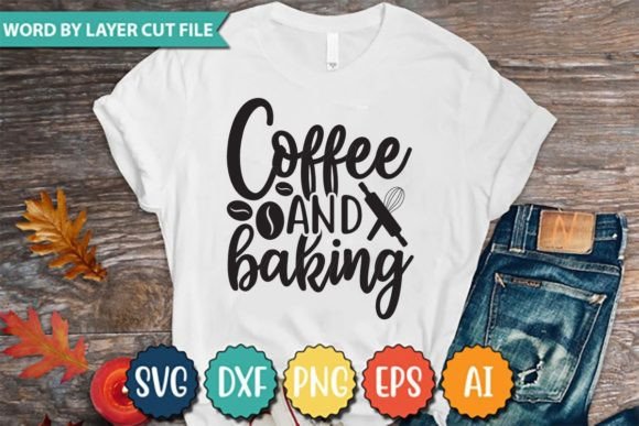 Coffee and Baking: A Versatile Graphic for T-Shirt Designs