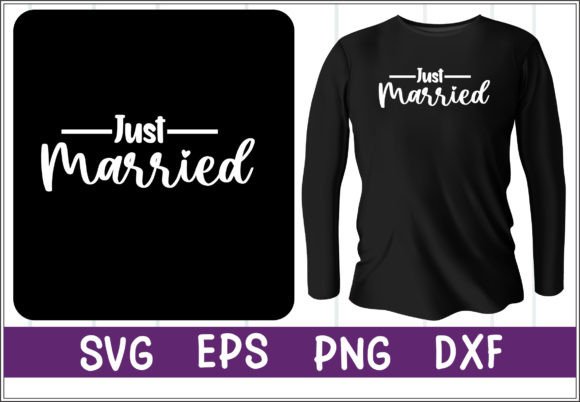 Just Married Svg Design: A Versatile Graphic for T-Shirt Designs