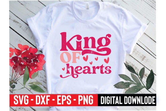 King of Hearts: A Bold Graphics Choice for T-Shirt Designs