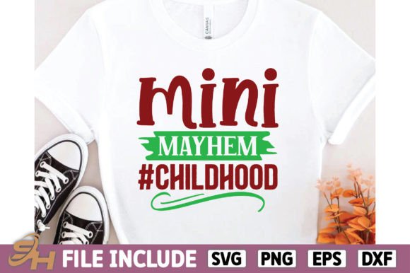 Mini Mayhem childhood: A Versatile Graphic for T-Shirt Designs
