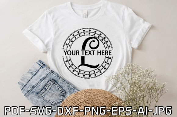 Monogram Design-L Letter: Perfect for T-Shirt Graphics