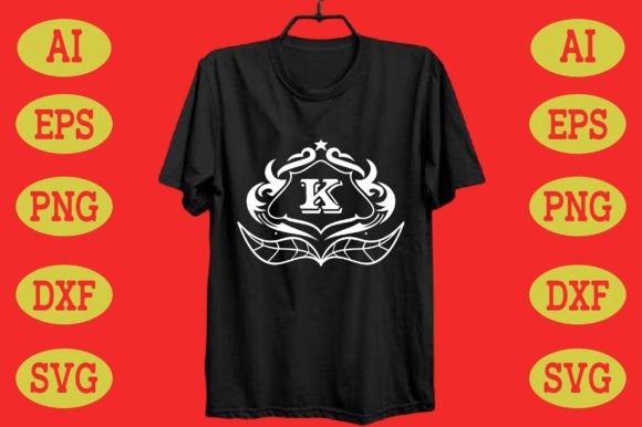 Monogram K: A Versatile Graphics Asset for T-Shirt Designs