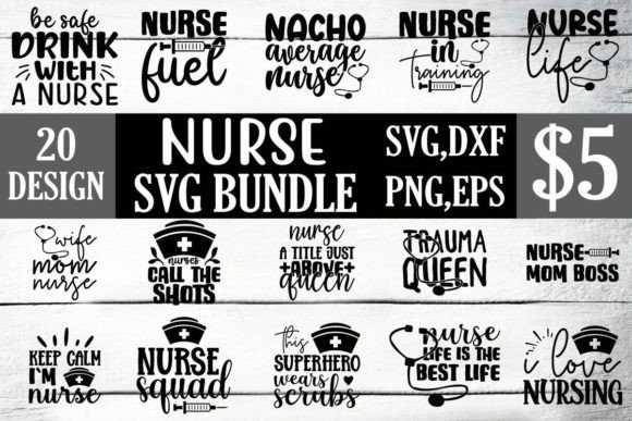Nurse Svg Bundle: Perfect Graphics for T-Shirt Designs and Blog Visuals