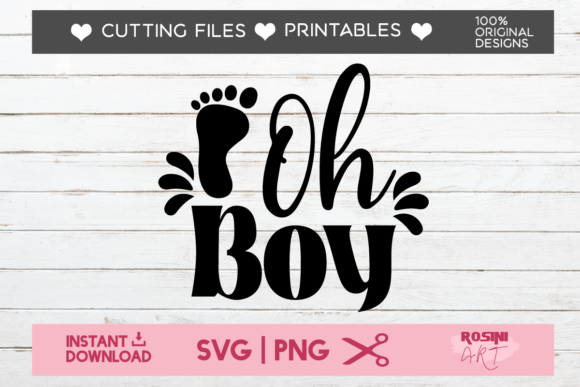 Oh Boy: A Versatile Graphics Asset for T-Shirt Designs