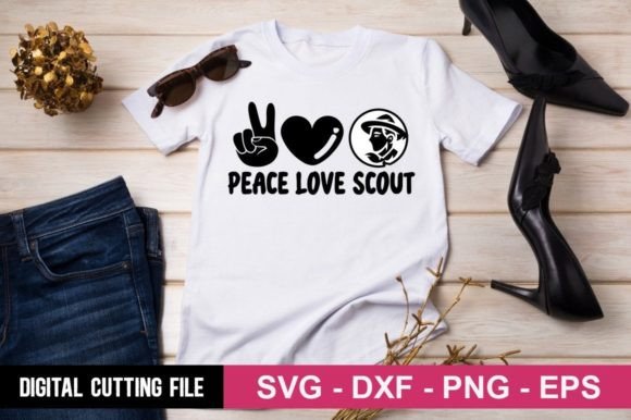Peace Love Scout SVG: A Versatile Graphic for T-Shirt Designs