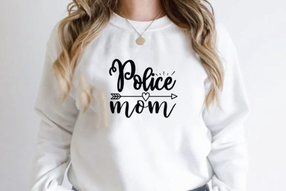 Police Mom Graphics for T-Shirt Designs and More