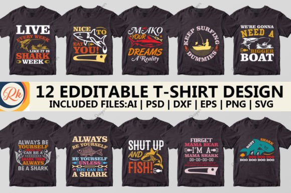 Shark T-shirt Design: A Versatile Graphics Asset for Crafters