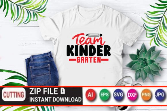 Team Kinder Garten: A Versatile Graphics and T-Shirt Design Asset